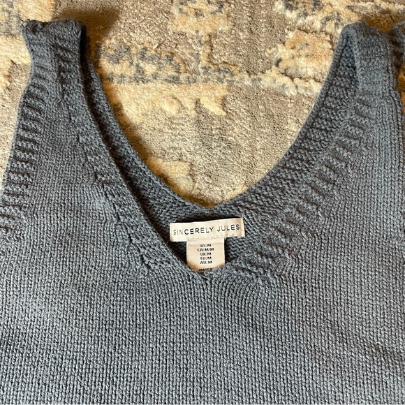 Sincerely Jules Blue Wide Leg Knit Pants & Top Set - Picture 10 of 10